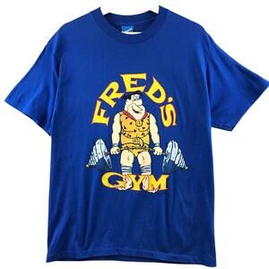 Vintage  The Flinstones Fred’s Gym‎ T Shirt XL Cartoon Network